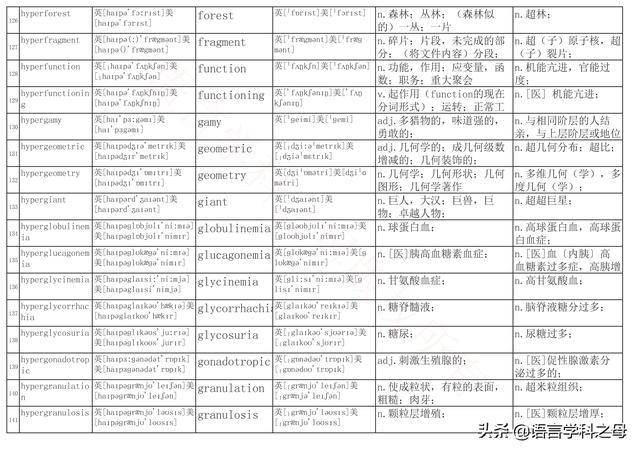 国民homo什么意思，homolive什么梗（总结了367个以hyper、240个以hypo前缀、106个以homo前缀的单词）