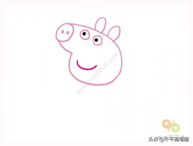 小猪佩奇的画法，小猪佩奇的简单画法（小猪佩奇简笔画）