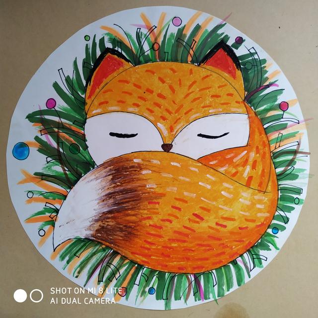 如何画一只九尾狐，简笔画怎样画一只小九尾狐（ 可爱的小狐狸）