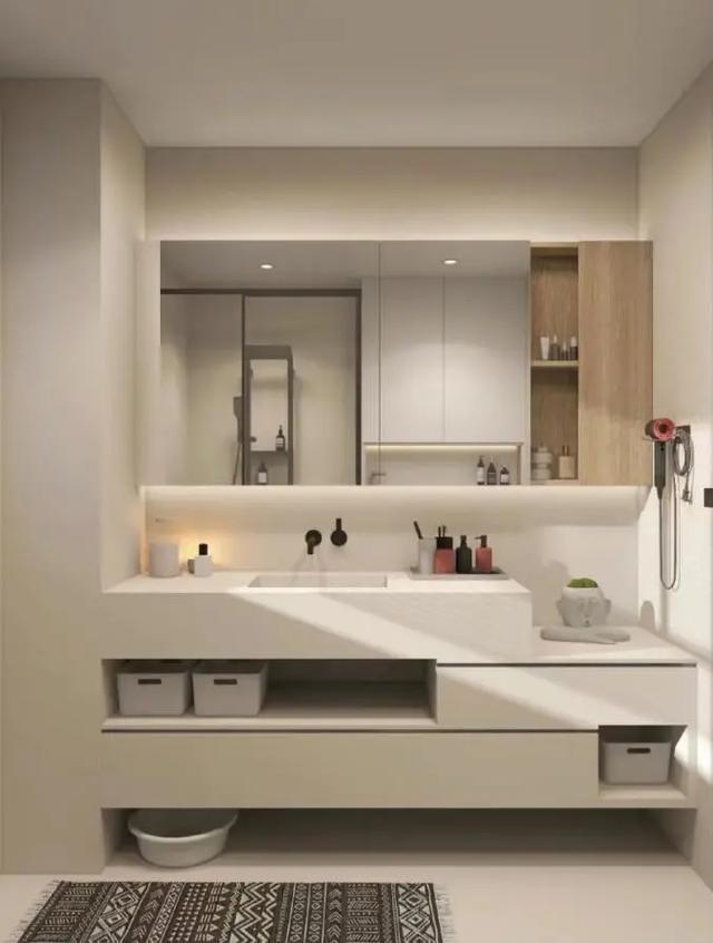 pvc浴室柜图片,pvc浴室柜好不好(你家的卫生间离好用)