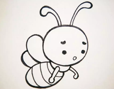 小蜜蜂的简笔画，蜜蜂简笔画怎么画（两种不同的画法适合零基础和手残党）