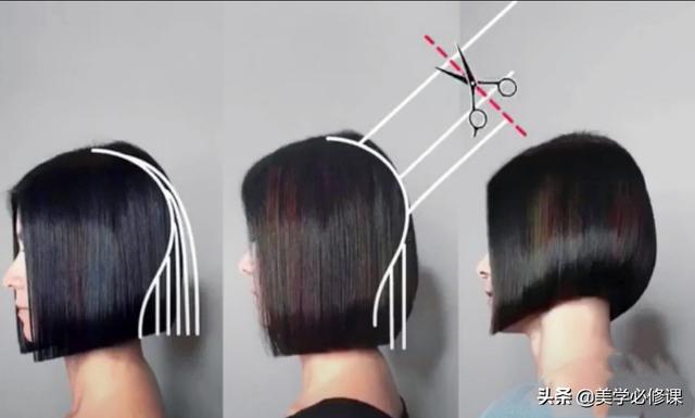 短发发型女剪发教程，女生短发剪发教程（时尚短发“波波头”）