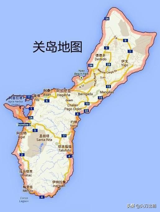 关岛在哪里，中国关岛在哪里（美国第二岛链的核心）