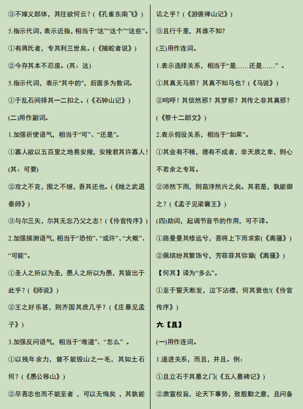 18个虚词，高中18个虚词整理（全是文言文难点虚词解析）