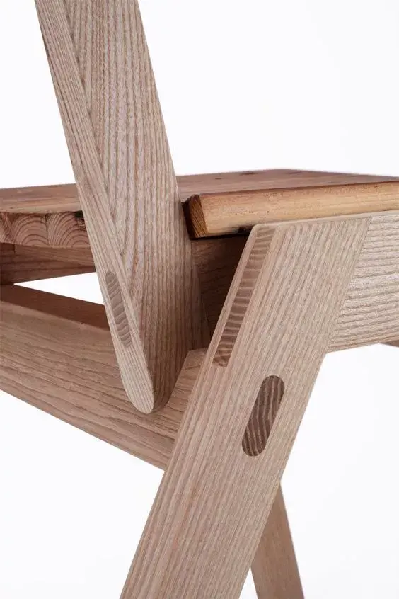 实木折叠椅结构尺寸图，一张收合万千遍的折叠椅