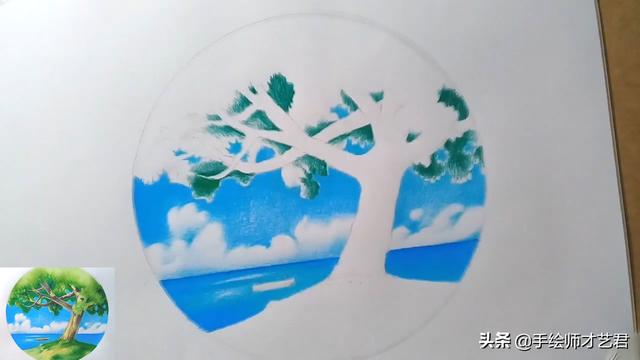 怎么画风景，画画图片大全风景（展示彩铅风景画的绘画步骤与方法）