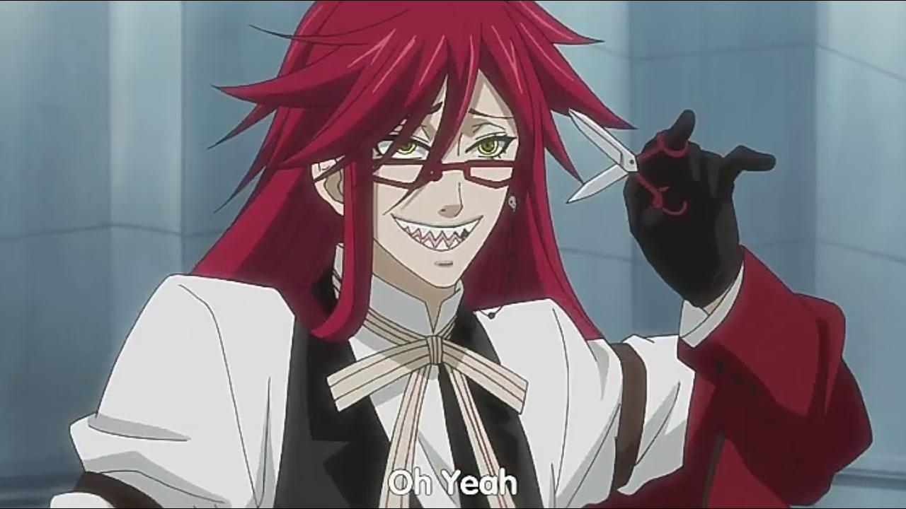 黑执事格雷尔黑执事里面的死神,格雷尔一登场的武器是一把电锯,也被