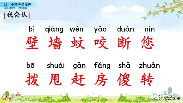 小壁虎的尾巴有什么功能，壁虎的尾巴有什么用（一年级下册语文课文21《小壁虎借尾巴》图文详解及同步练习）