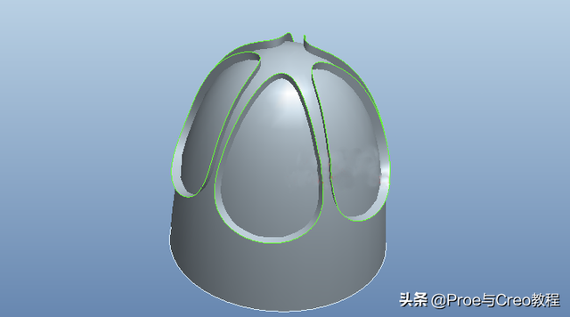 如何用creo画球体，creo怎么画圆锥体（Proe曲面建模创建球形把手）