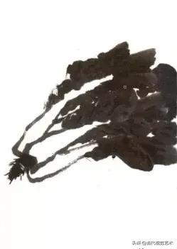 水墨画白菜的画法步骤，写意蔬果入门画法之白菜、辣椒的画法步骤
