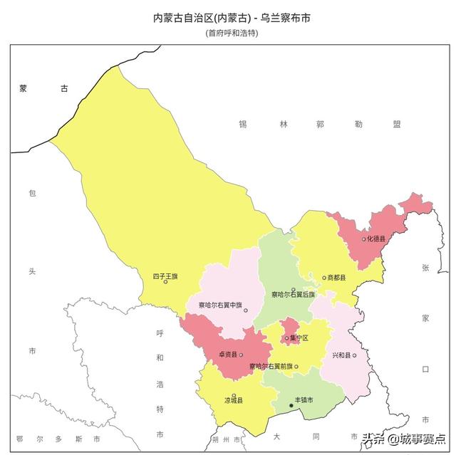 内蒙古行政区划图，蒙古故土鄂尔多斯（内蒙古自治区最新行政区划）