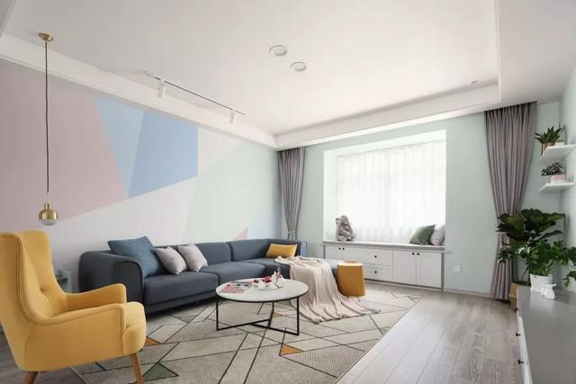 如何选择墙面漆颜色，一面墙刷多种颜色