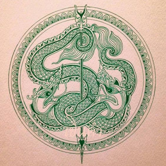娜迦蛇神纹身图片