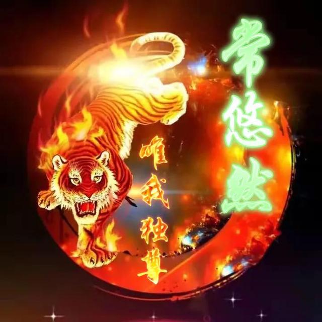 卡通老虎图片，虎（霸气虎全名微信头像：唯我独尊）