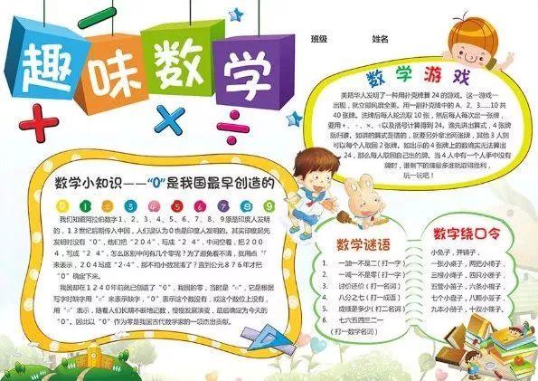 数学的手抄报怎么画，数学手抄报怎么画（和孩子一起动手写一写）