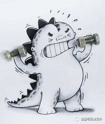 小恐龙怎么画，恐龙怎么画简单又好看（创意手绘丨他画出一只很有戏的小恐龙）