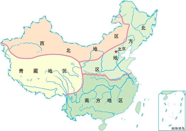 中国七大地理分区，中国七大地理分区是什么（图解中国36条地理分界线）