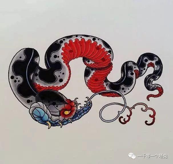 纹眼镜蛇是什么寓意，纹身图案分类第4期-动物-蛇