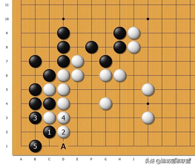 围棋三十六种杀法，围棋的基本杀法——虎口逃生杀法（8种\