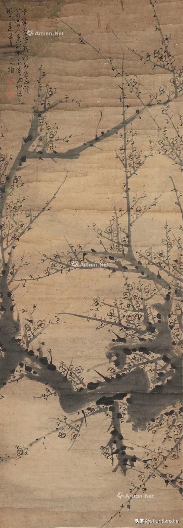 写意梅花100种画法，构图一百例，学完够用了