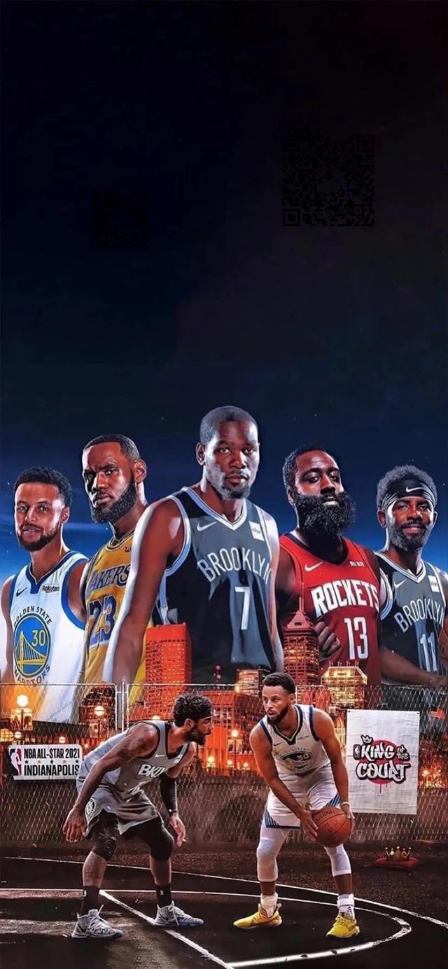 nba群星照片海报图片