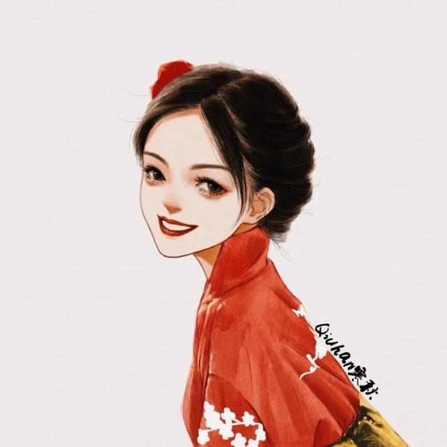 妩媚╮，微信头像，妩媚╮（，红色给人一种妩媚妖艳的女人味～）