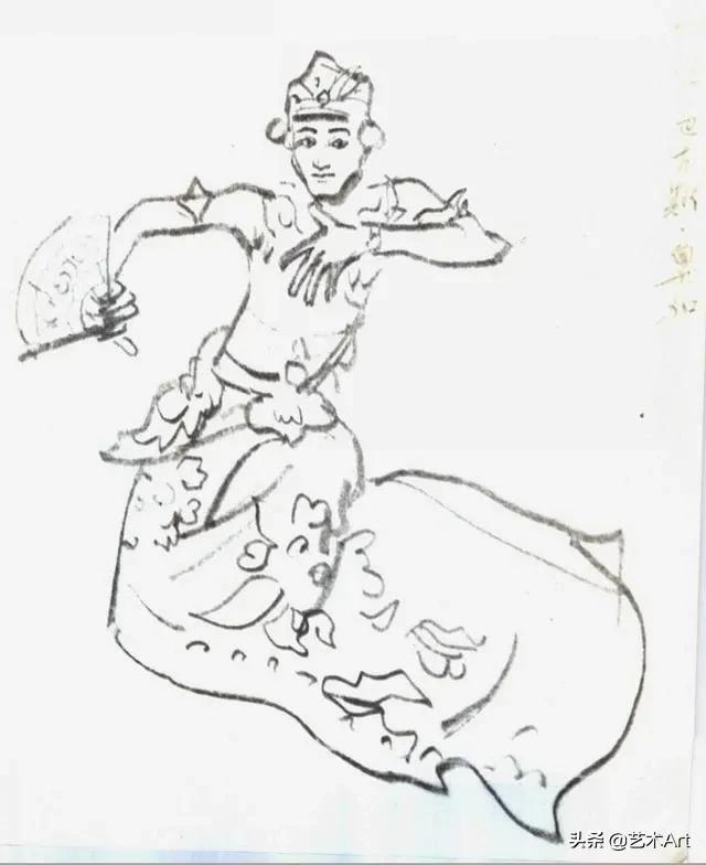叶浅予速写手稿，叶浅予老先生的传神速写手稿