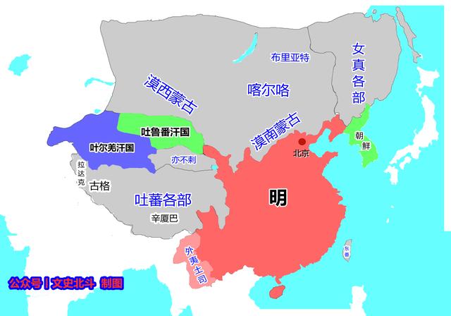 明朝时期的版图，从地图看明朝疆域变迁