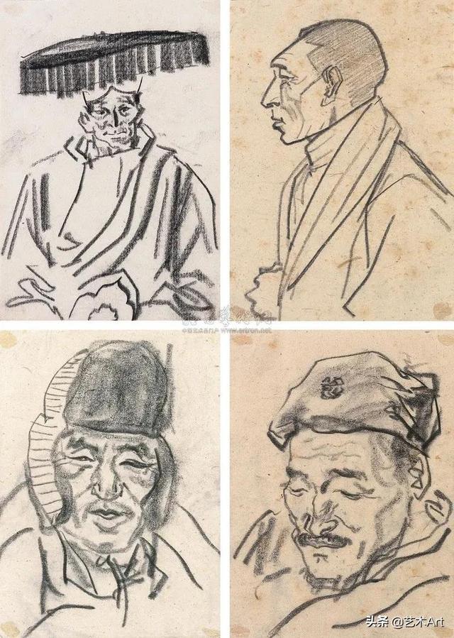 叶浅予速写手稿，叶浅予老先生的传神速写手稿