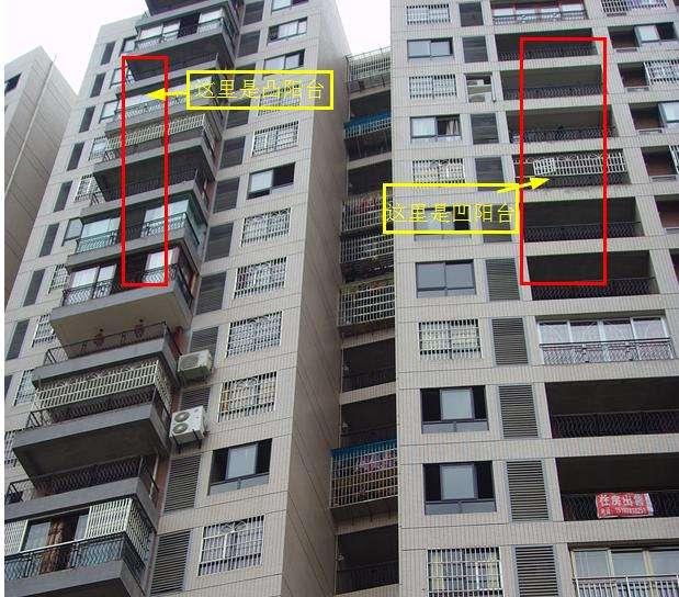 凹阳台与凸阳台的装修注意事项,凹阳台和凸阳台(买房不要选凸出的阳台