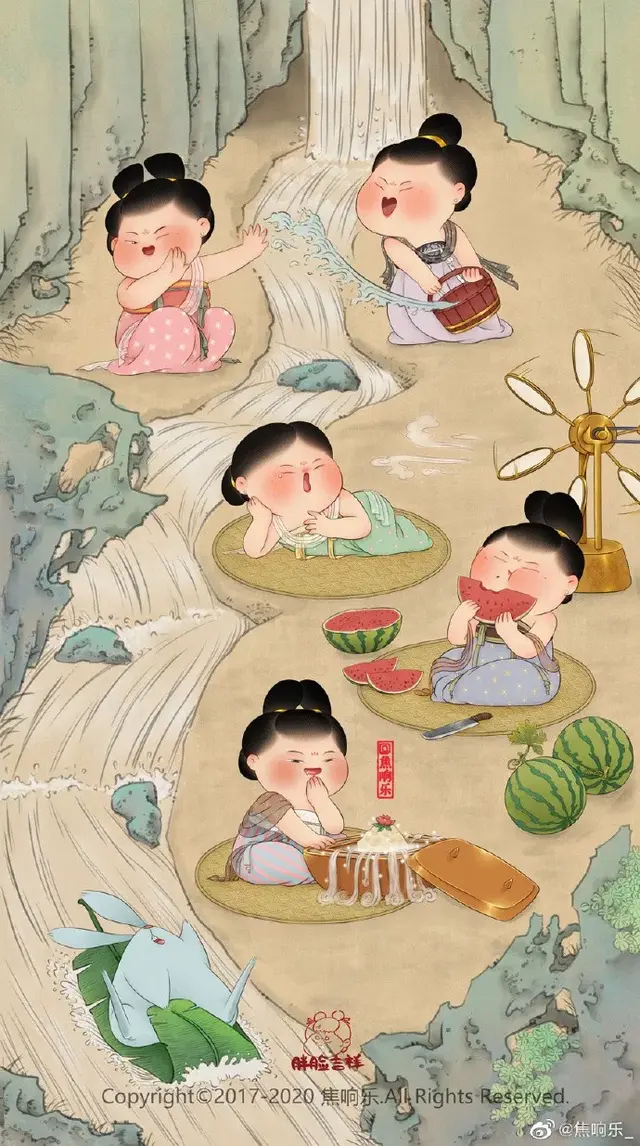 又胖又萌又可爱的图片，胖胖可爱的呆萌情侣头像微信（把千寻、周迅画成圆脸美人）