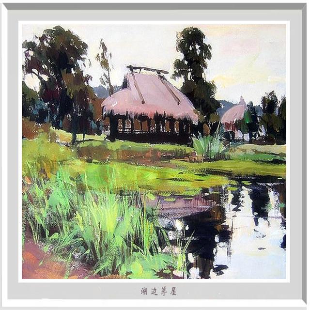 风景水粉画，风景水粉画山水（陆琦水粉风景写生作品）