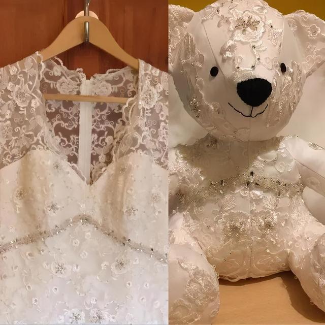 旧衣服怎样巧妙处理或利用，旧衣服怎么合理利用（妈妈把孩子的旧衣服变成了小熊玩偶）