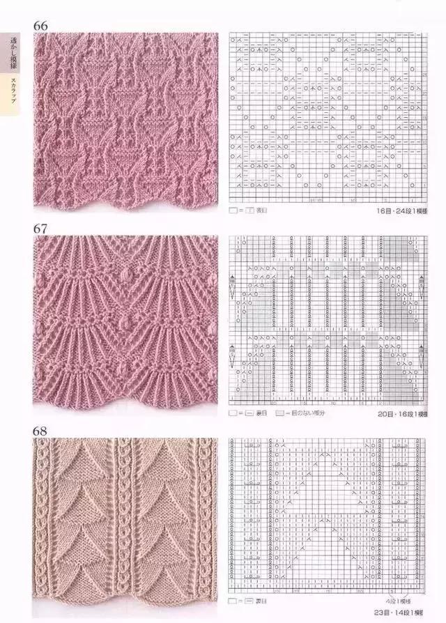 织围巾的花样，围巾编织花样5000款式（织毛衣、围巾、帽子、手套编织花样图纸大全）