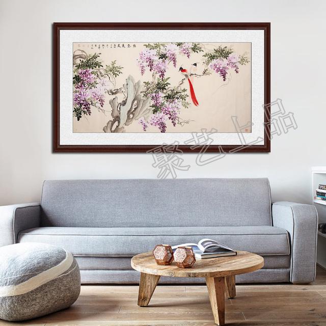 客厅沙发背景墙挂什么画好，客厅红木沙发背景墙挂什么画好（新中式客厅沙发背景墙挂什么画好）