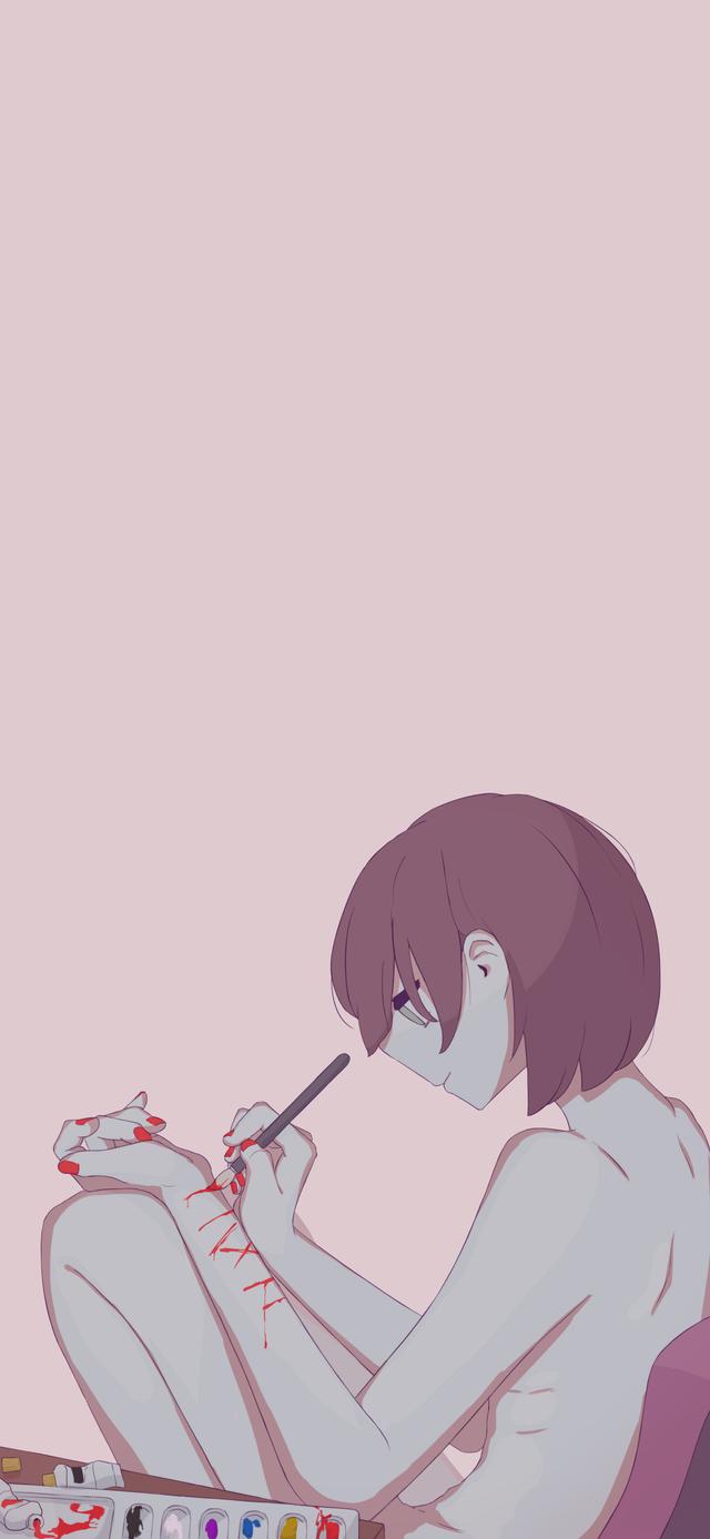 丧丧图片/如果可以今天也要开心一点，看上去开心其实丧的图片（高清动漫插画壁纸，虽丧但有趣）