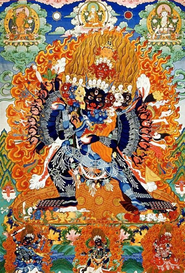 地藏王菩萨的忿怒相为无能胜明王;弥勒菩萨的忿怒相为大轮明王;那么