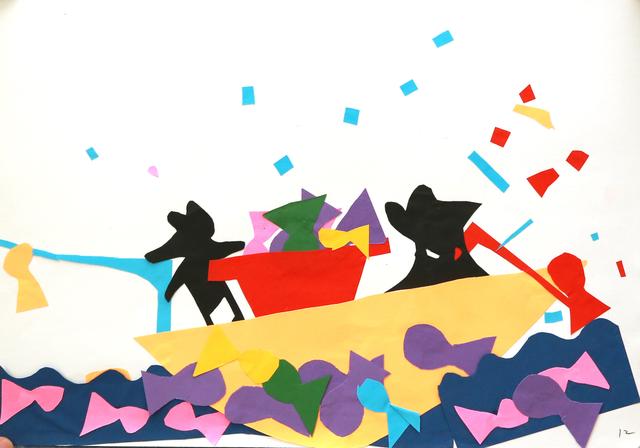 荷花池简笔画，荷花池简笔画手绘（美丽云浮——2020年云浮市庆祝六一儿童节少儿书画作品展）