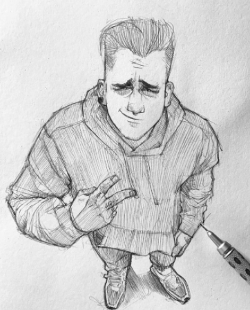 素描漫画人物头像微信，素描漫画人物头像（线条细腻的素描头像.手绘夸张的漫画造型。）