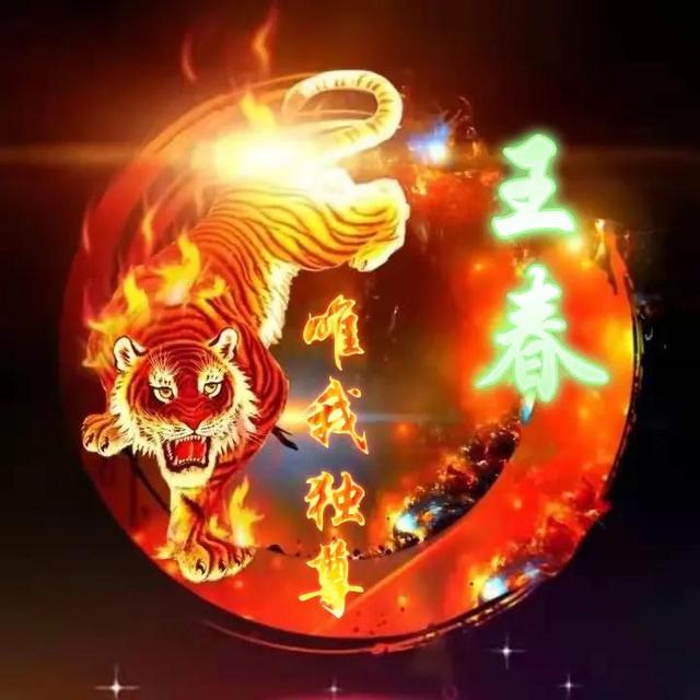 卡通老虎图片，虎（霸气虎全名微信头像：唯我独尊）