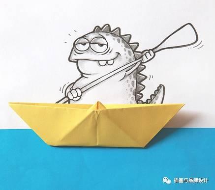 小恐龙怎么画，恐龙怎么画简单又好看（创意手绘丨他画出一只很有戏的小恐龙）