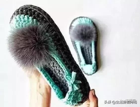 新手勾鞋子一步一步教，鞋子的钩法详解简单几步教会你（是时候为家人钩织地板拖了）