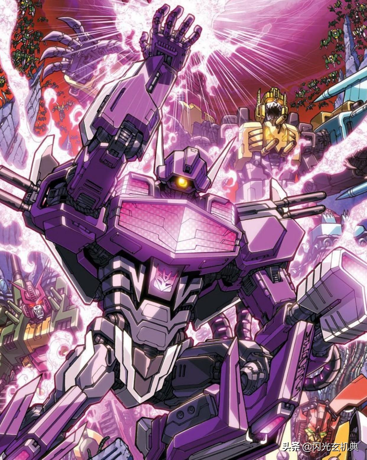 变形金刚动漫人物:霸天虎阵营精于谋略的狂派深暗人物-震荡波