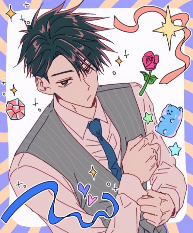 可爱的小白人，微信头像，可爱的小白人（大神画家绘制《咒术回战》四人组）