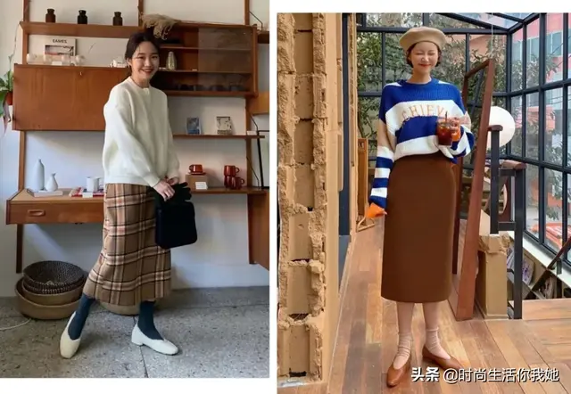 麻豆网官网萧萧麻豆网，2020春季最时尚穿搭“平底+裙”