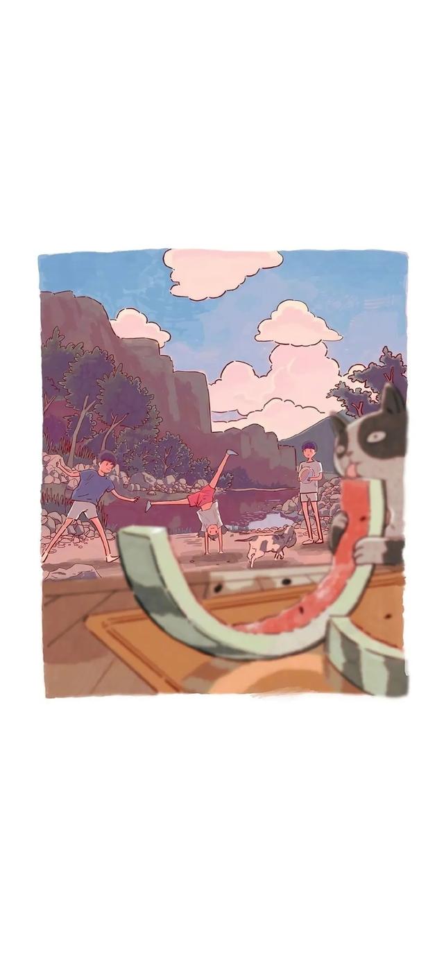 高清动漫手机壁纸，高清动漫手机壁纸男（一组简约动漫锁屏壁纸图片）