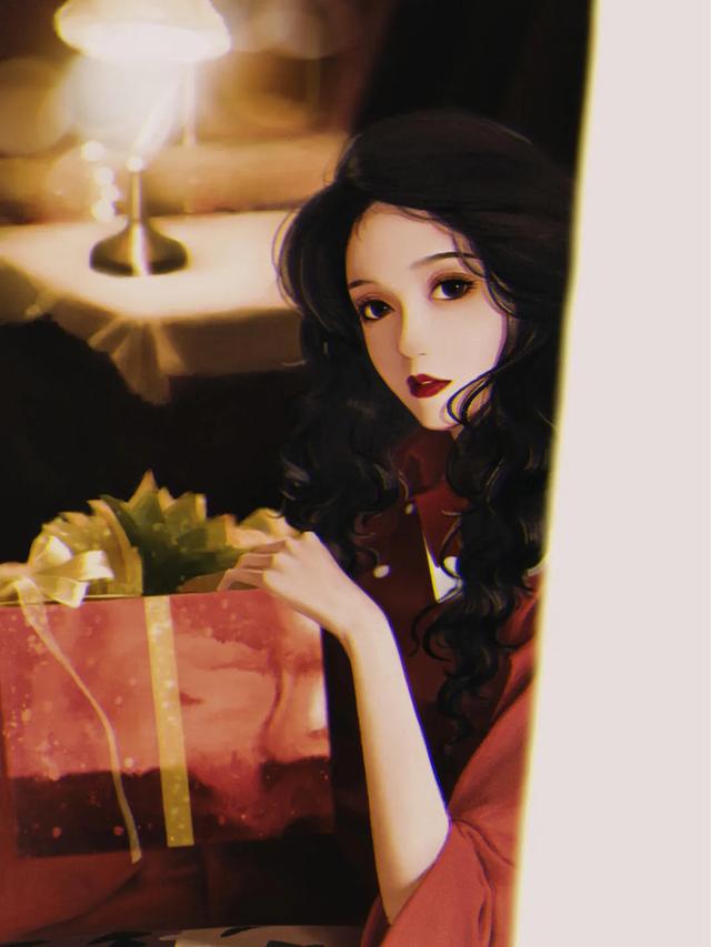 妩媚╮，微信头像，妩媚╮（，红色给人一种妩媚妖艳的女人味～）