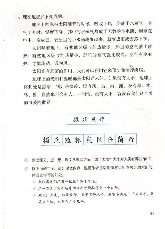 汉字粮怎么组词，粮组词（部编版五年级上册16课《太阳》图文讲解）