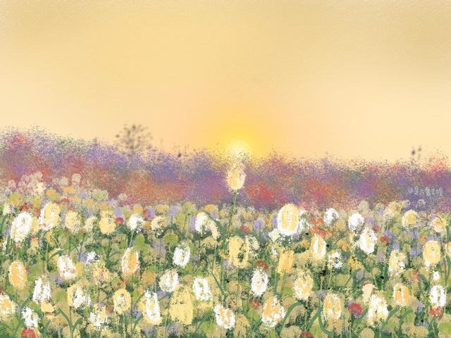 iPad壁纸，ipad壁纸高清（油画风iPad平板壁纸图片）