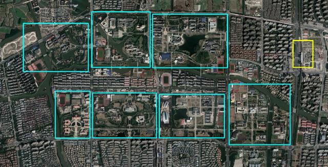 松江大学城地图，上海松江大学城位置图（比较上海郊区的两个大学城）